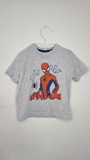 T-shirt Gris Garçon 98 Cm, 104 Cm - Vue de face