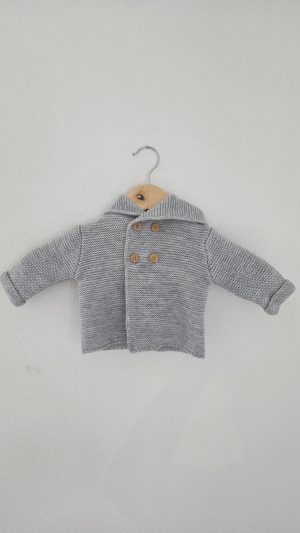 Gilet Gris Garçon 3 Mois Kiabi - Vue de face