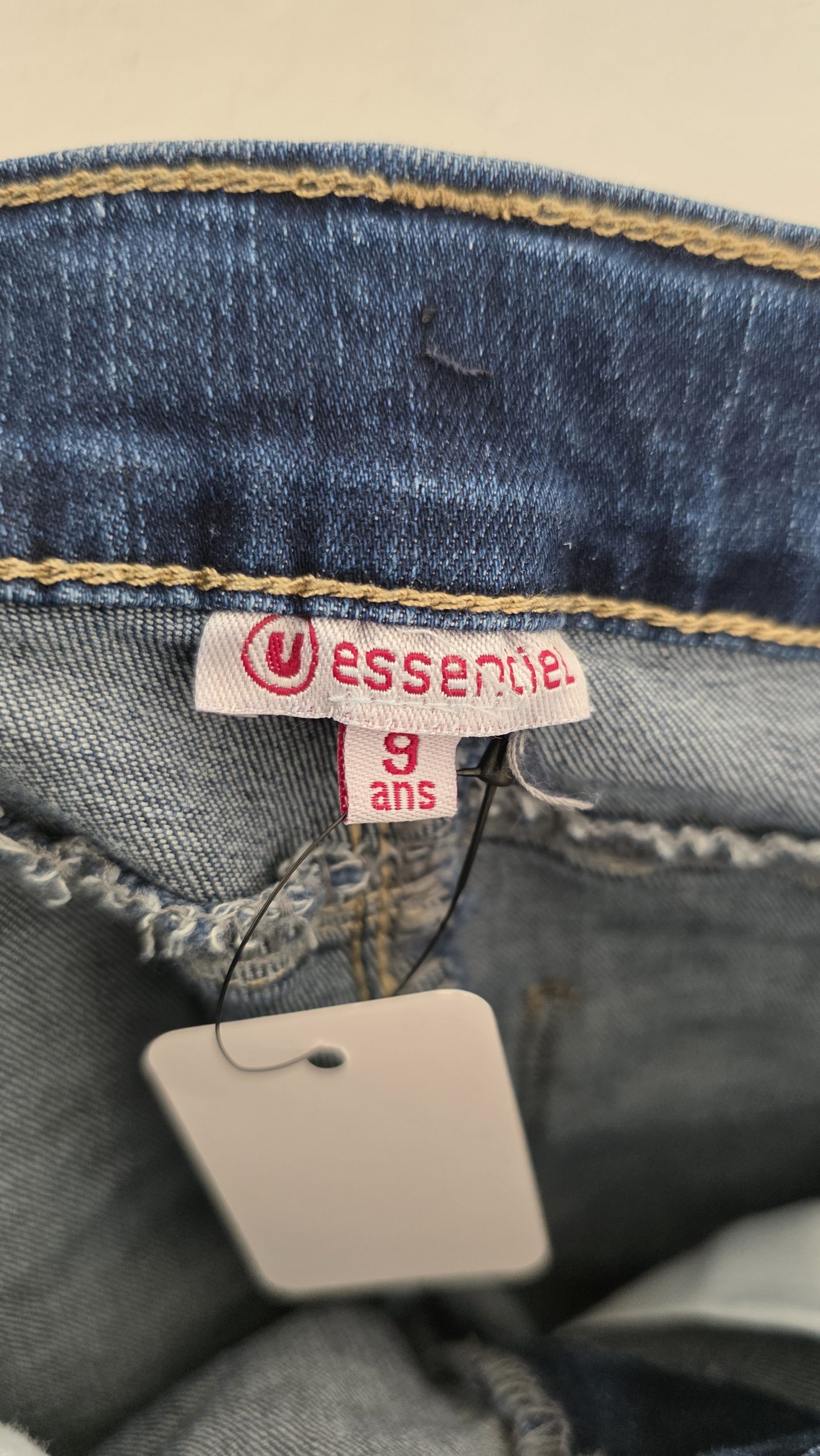 Pantalon Pantalon Bleu Fille 9 Ans U essentiel - Étiquette