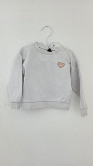 Pull Blanc Fille 4 Ans Kiabi - Vue de face