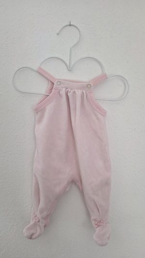 Pyjama Rose Fille 1 Mois Grain de blé - Vue de face