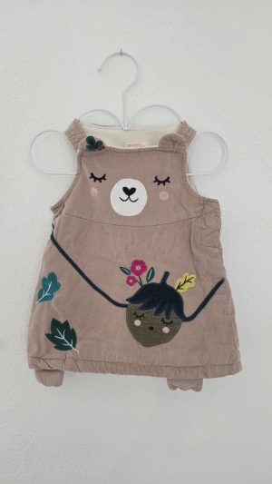 Robe Beige, Marron Fille 9 Mois DPAM - Vue de face