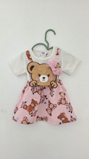 Robe Blanc Fille 3 Mois, 6 Mois Patpat - Vue de face