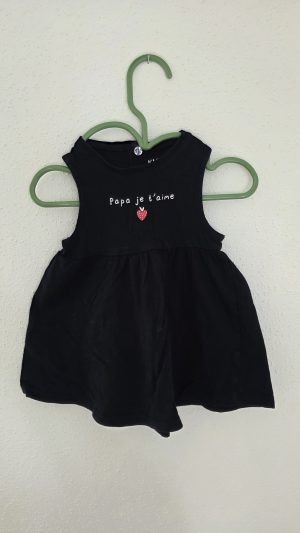 Robe Bleu Fille 6 Mois Kiabi - Vue de face