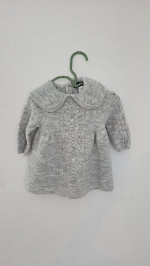 Robe Gris Fille 3 Mois Kiabi - Vue de face