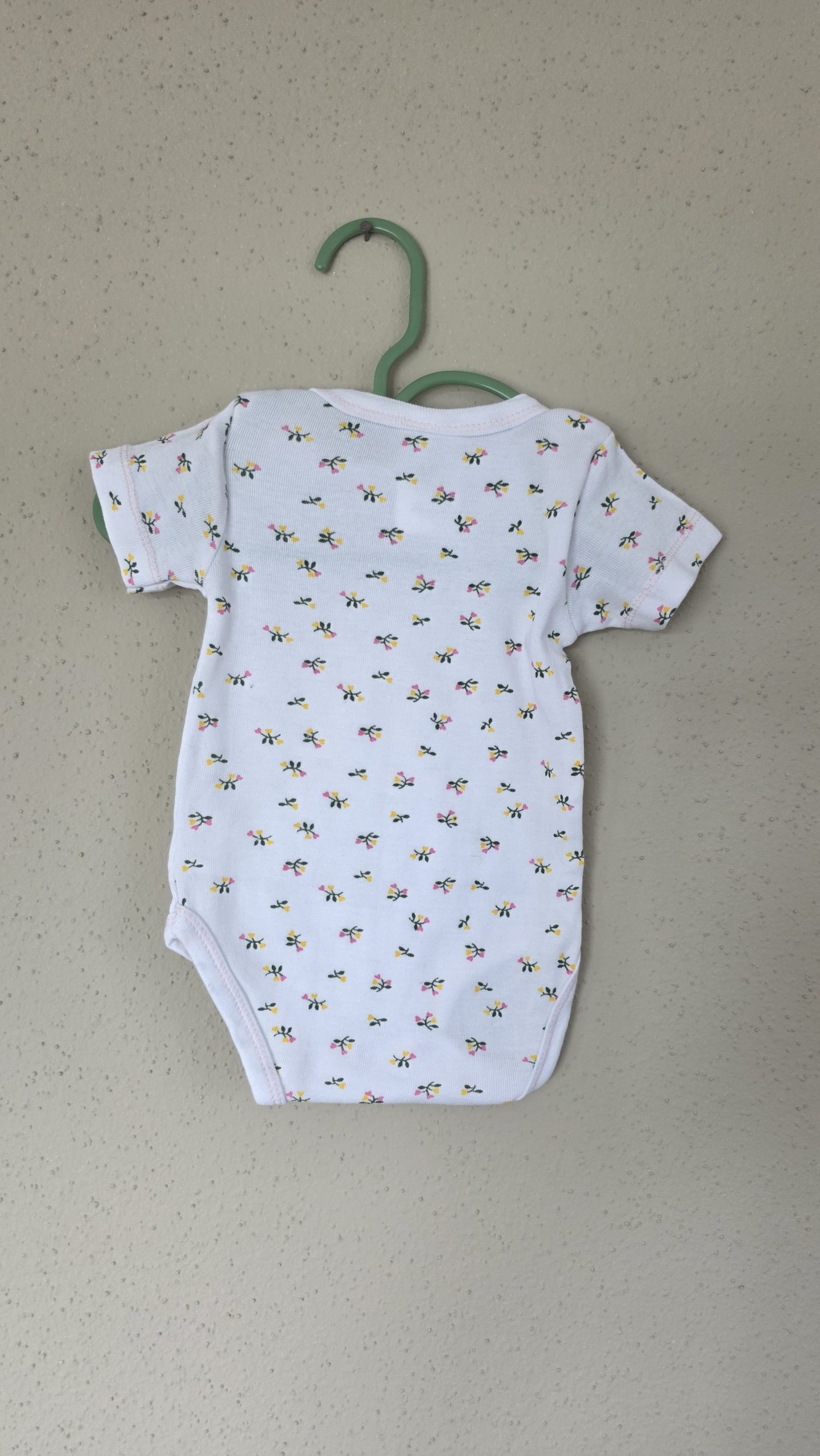 Body Body Blanc Fille 3 Mois Mot d'enfant - Vue de dos