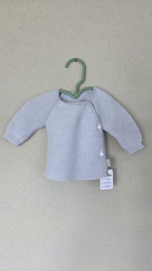 Gilet Gris Fille 0 Mois, 1 Mois Bébé 9 9 - Vue de face