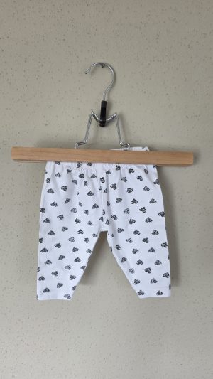Legging Blanc Fille 50 Cm, 56 Cm - Vue de face