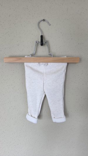 Pantalon fourré Beige Fille 3 Mois Tape à l'oeil - Vue de face