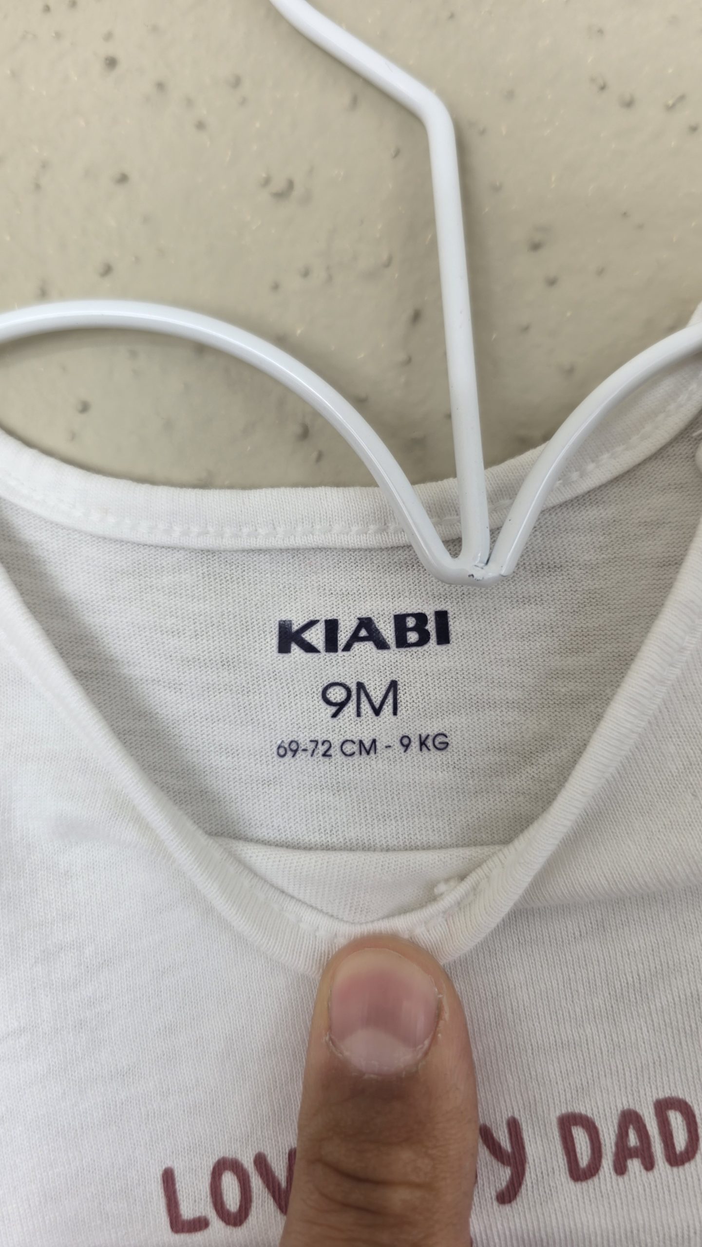 Pull Pull Blanc Fille 9 Mois Kiabi - Étiquette