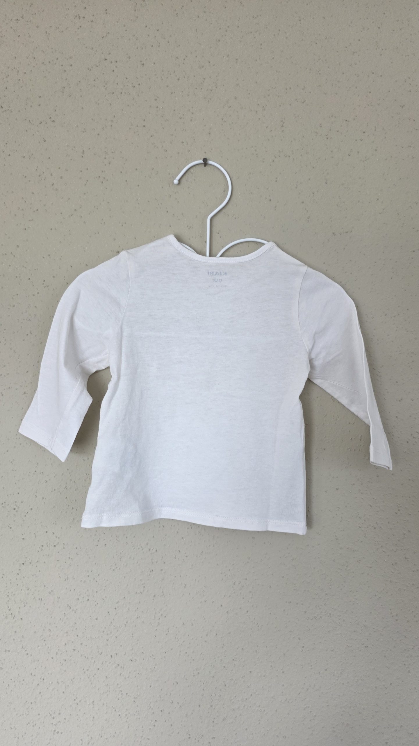 Pull Pull Blanc Fille 9 Mois Kiabi - Vue de dos