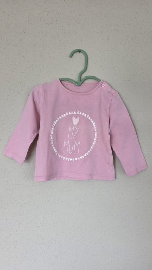 Pull Rose Fille 12 Mois - Vue de face
