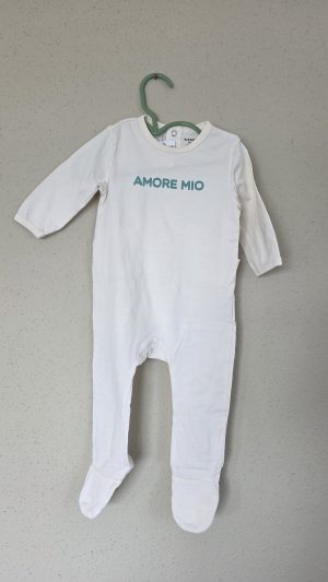 Pyjama Blanc crème Garçon 9 Mois Kiabi - Vue de face