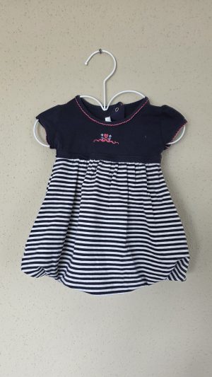 Robe Bleu Fille 6 Mois Absorba - Vue de face