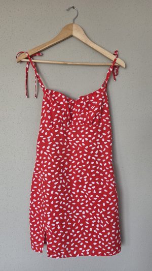 Robe Rouge Fille S Shein - Vue de face