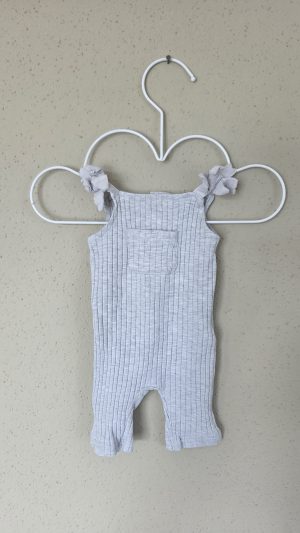 Salopette Gris Fille 1 Mois Kiabi - Vue de face