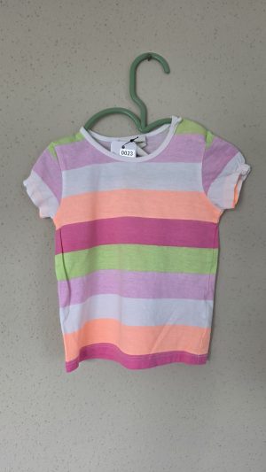 T-shirt Blanc, Rose, Vert Fille 74 Cm H&M - Vue de face
