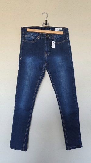 Pantalon Bleu Fille M Denim - Vue de face